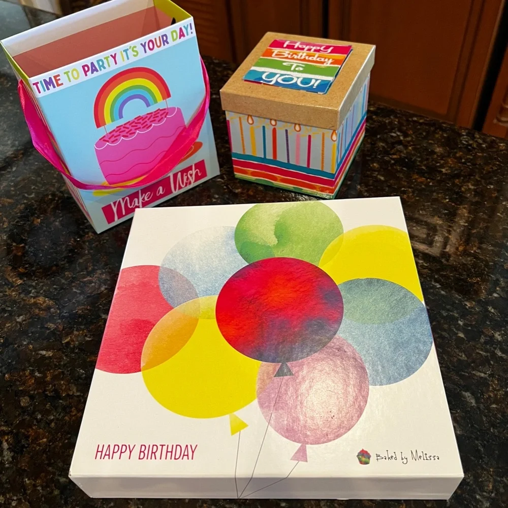 Happy Birthday Gift Boxes-Set of 3
